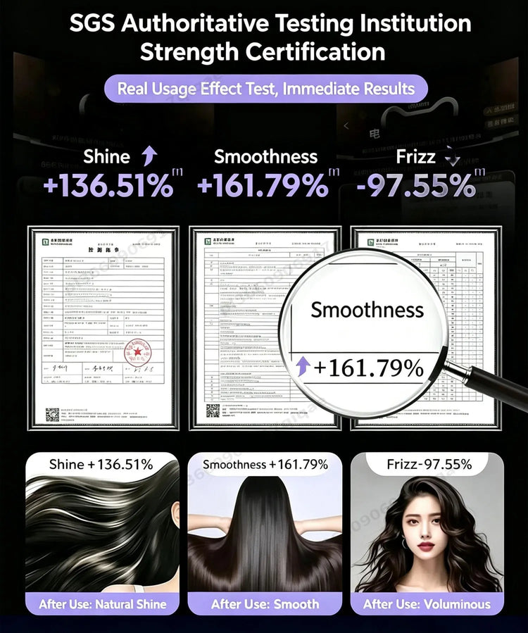 SenCiciMen 6 in 1 Professional Hot Air Styler Negative Ion Multi Hair Styler Set for Auto Curling Hair Styling Tools For Fast Drying, Curling, Volumizing &  Smooth Best Gift for Women