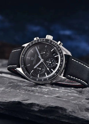 PAGANI DESIGN 2026 Nuovo Orologio da Uomo di Lusso al Quarzo con Funzione Luna, Vetro Zaffiro, Cronografo - Spedizione Locale nell'UE