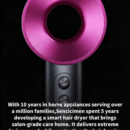 SenCiciMen 6 IN 1 Super Hair Dryer Negative Ion Hair Care Hairdryer With Auto-Wrap Curler 1600W Blow Dryer Home Appliances Tourist Styling Tools Holiday Gift Ideas for Women