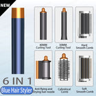 SenCiciMen 6 in 1 Professional Hot Air Styler Negative Ion Multi Hair Styler Set for Auto Curling Hair Styling Tools For Fast Drying, Curling, Volumizing &  Smooth Best Gift for Women