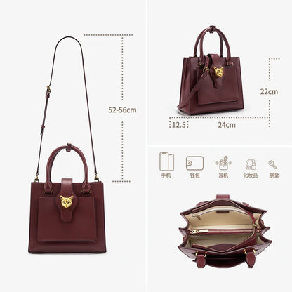BAFELLI Borsa da donna in pelle di lusso 2025 Nuovo modello Borsa a tracolla portatile multi-scomparto di grande capacità Pendolari di moda