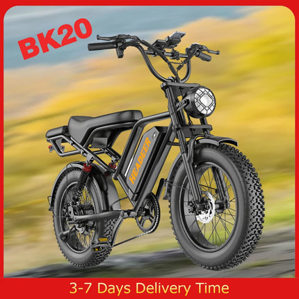 Bicicletta Elettrica BK20 48V20Ah con Celle al Litio, Veicolo Elettrico da Montagna con Motore da 1500W, Veicolo Elettrico per Adulti per il Pendolarismo Quotidiano, Veicolo Elettrico per Uso Esterno e Fuoristrada