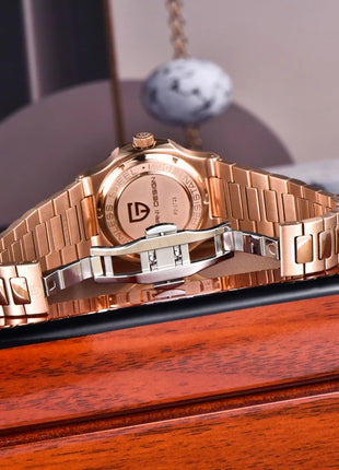 Nuovo Orologio da Uomo di Lusso PAGANI DESIGN 2026 Rosa Oro ST6 Automatico Meccanico con Protezione Luminosa e Vetro Zaffiro AR - Regalo Perfetto