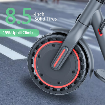 Monopattino Elettrico 350W con Pneumatici Solidi Antiscivolo da 8,5 Pollici, Velocità Massima 30 km/h, Autonomia Fino a 32 km, Sistema Frenante Doppio per Maggiore Sicurezza, Pieghevole, Disponibile in Magazzino UE