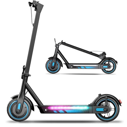 Monopattino elettrico HiQiS V10 pro con motore da 600W, batteria 36V15Ah, velocità 40KM/H, autonomia 45KM, pneumatici da 10 pollici, pieghevole, per adulti, con app.
