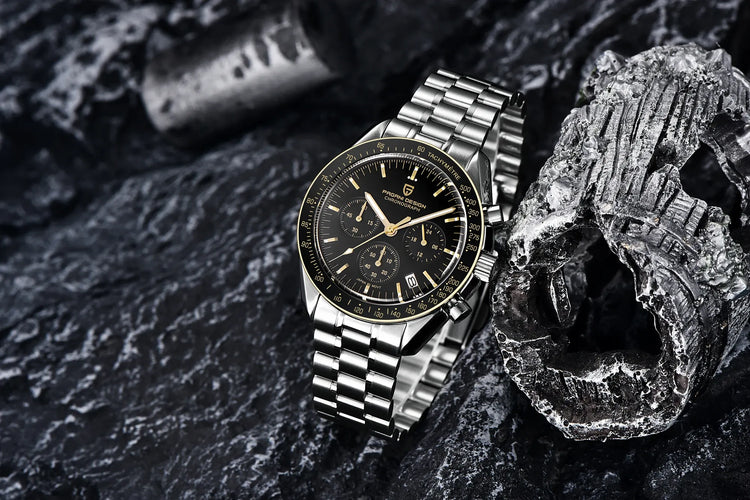 PAGANI DESIGN Nuovi orologi da uomo, orologio al quarzo di lusso, cronografo di precisione, vetro zaffiro AR, resistente all'acqua fino a 100M, orologio business 2026, spedizione locale UE