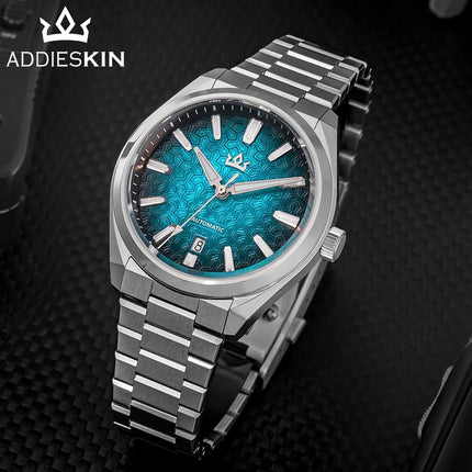 ADDIESKIN K014 Men's Automatic Mechanical Watch ST2130 ETA 2824 Compatible Size Cameo Shell Dial Sapphire Crystal 200M Water