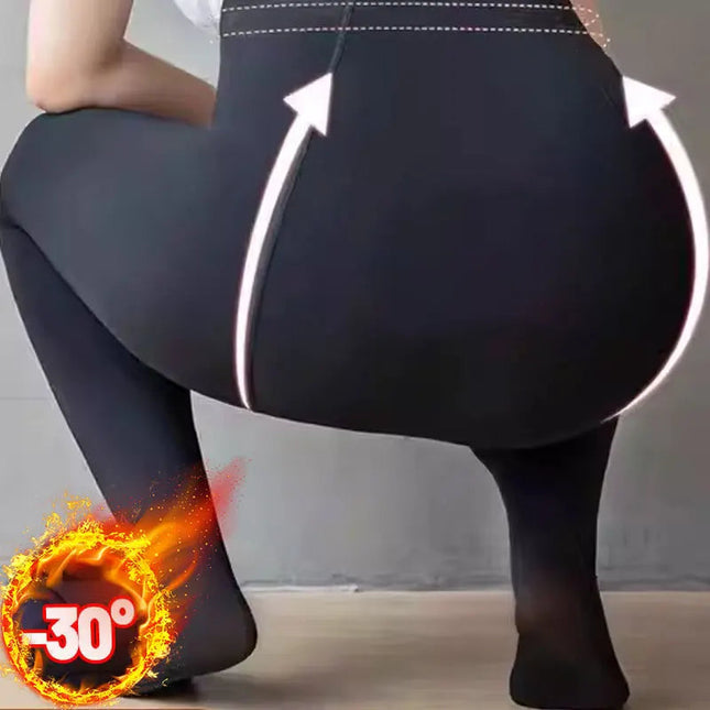 Thermal Winter Thicken Leggings Super Thick High Stretch Leggings PlatiNum