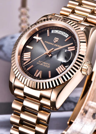 Nuovo orologio da uomo DESIGN PAGANI, orologio automatico di lusso per uomo, orologio meccanico da uomo, vetro zaffiro AR con data, consegna locale UE