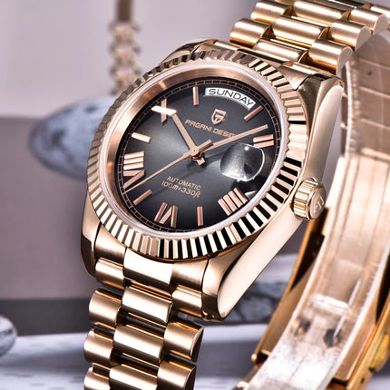 Orologi da uomo Gaphani DESIGN Blu, Orologio automatico di lusso da uomo, Vetro Zaffiro AR, Orologio Meccanico, Consegna da Magazzino Europeo