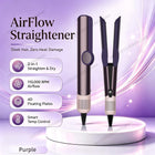 SenCiciMen 2 in 1 Air Straightener & Hair Dryer Negative Ion Flat Iron For Less Frizz Shiny & Smooth Hot Styling Tools Salon-Quality Results For Women Gift