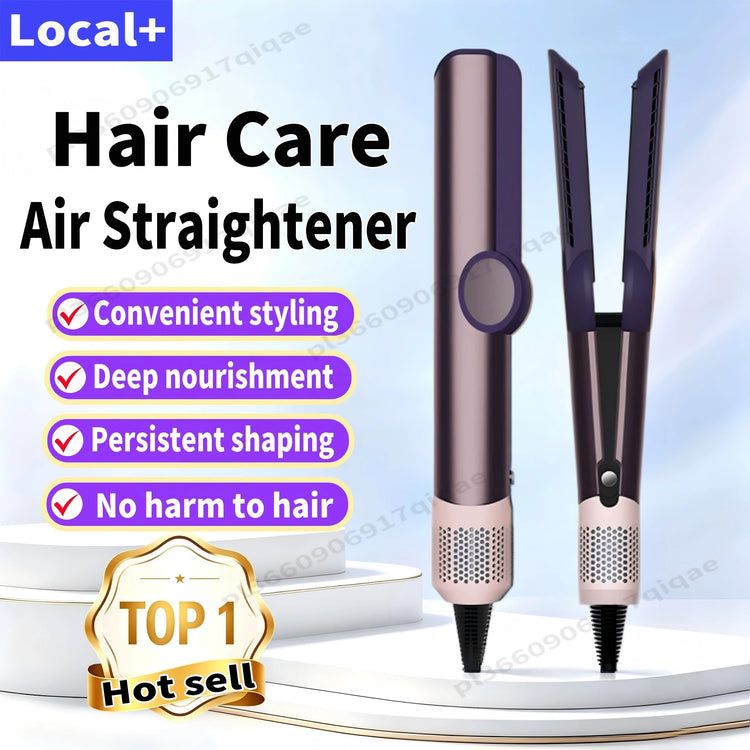 SenCiciMen 2 in 1 Air Straightener & Hair Dryer Negative Ion Flat Iron For Lock in Moisture & Shine Hot Styling Tools Salon-Quality Results For Women Gift