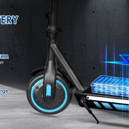Monopattino elettrico HiQiS V10 pro con motore da 600W, batteria 36V15Ah, velocità 40KM/H, autonomia 45KM, pneumatici da 10 pollici, pieghevole, per adulti, con app.