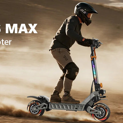 Ruitoo M6MAX Scooter elettrico Doppi motori 3000W 70KM Portata 82 km/h Velocità 60V/20,8AH Batteria Pneumatici fuoristrada da 11 pollici Pieghevoli