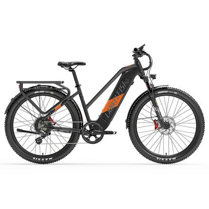 Bicicletta Elettrica LANKELEISI MX600 Pro, Motore 500W, Batteria 48V 20Ah, Autonomia 150KM, Pneumatici 27.5x2.4 Pollici, E-bike per Adulti