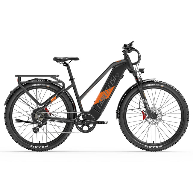 Bicicletta Elettrica LANKELEISI MX600 Pro, Motore 500W, Batteria 48V 20Ah, Autonomia 150KM, Pneumatici 27.5x2.4 Pollici, E-bike per Adulti