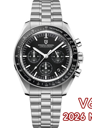 PAGANI DESIGN 2026 Nuovo CK2988 Orologio da Polso da Uomo al Quarzo di Lusso Retrò con Funzione Luna, Vetro Zaffiro e Cronografo di Precisione