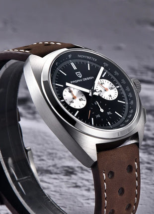 Orologio da Uomo Retrò PAGANI DESIGN 2026 Nuova Collezione, Cronografo al Quarzo, Vetro Zaffiro Giapponese VK63, Spedizione Locale