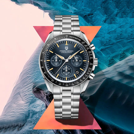 Orologi da uomo PAGANI DESIGN Moon, orologi da polso al quarzo di lusso di alta gamma, cronografo sportivo, orologio da uomo con specchio in vetro zaffiro AR, impermeabile, leggero, vetro in ceramica, regalo alla moda per uom