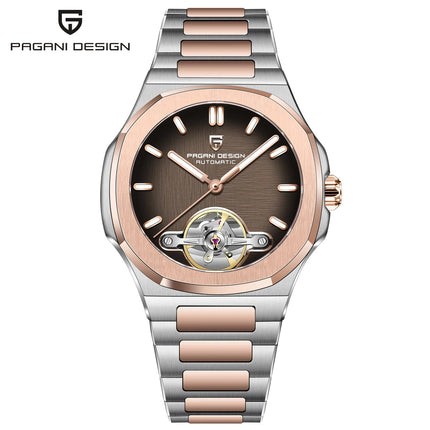 Nuovo Orologio Meccanico da Uomo PAGANI DESIGN Tourbillon 2026, Orologio Automatico di Lusso con Quadrante Scheletrato, Impermeabile, Luminoso, Vetro Zaffiro AR, Acciaio Inossidabile, Regalo per Uomo