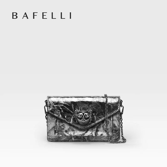 BAFELLI 2025 Mini borsa a tracolla di design alla moda Borsa a tracolla in vera pelle di marca di lusso Elegante Woc