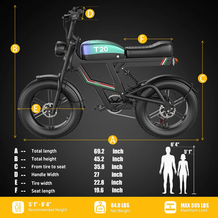 Bicicletta elettrica da fuoristrada con motore brushless da 1800W, mountain bike, snowbike, completamente adatta per la guida su tutti i tipi di strada, bicicletta elettrica per adulti