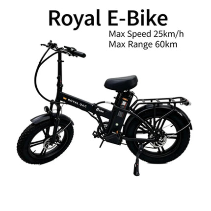 ROYAL Q&C E-Bike 48v 20AH Velocità Massima 24,99km/h Autonomia Massima 60km