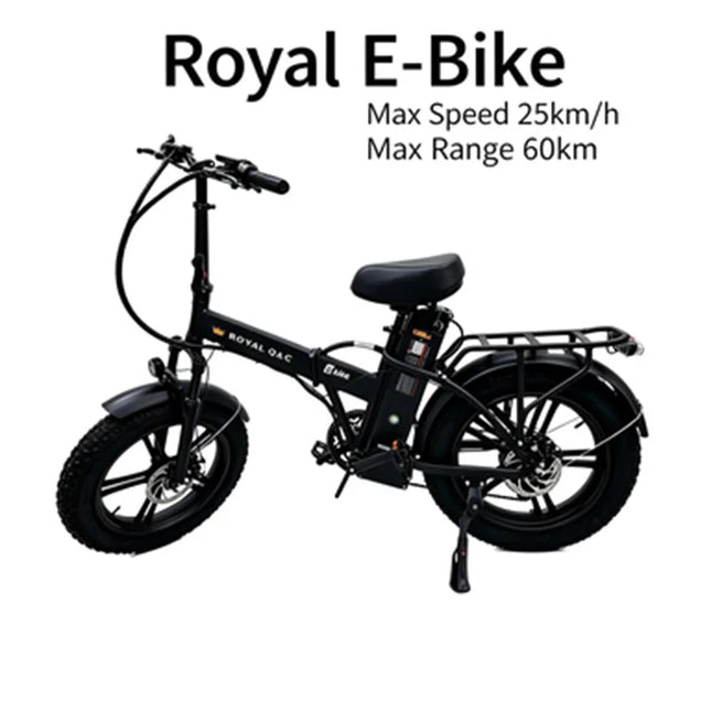 ROYAL Q&C E-Bike 48v 20AH Velocità Massima 24,99km/h Autonomia Massima 60km