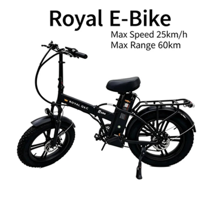ROYAL Q&C E-Bike 48v 20AH Velocità Massima 24,99km/h Autonomia Massima 60km