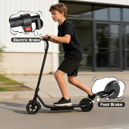 EU Stock 250W Children's Electric Scooter 9 MPH IPX4 Water Resistance 6.5 Inch Solid Tires Weighs Only 7.25 Kg Lightweight And Portable Electric Scooter For Kids