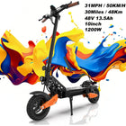 EU Stock 1200W Electric Scooter 31 MPH Adult Commuter Electric Scooter 3 Speed Adjustment 10 Inch Thickened And Widened Off Road Puncture Resistant Tires For A Safe And Comfortable Ride