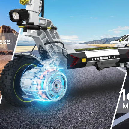 RUITOO T3MAX 3200W Scooter Elettrico Scooter 85KM Gamma 60V20.8AH Batteria Ultra Lunga Capacità 10.5 Pollici Smart Scooter Elettrico