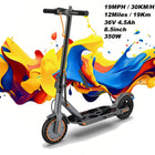 EU Stock 350W Electric Scooter 19 MPH 3 Speed Settings App Control 8.5 Inch Solid Non Slip Tires IPX4 Water Resistance Aluminum Alloy Frame Maximum Load Capacity 120 Kg