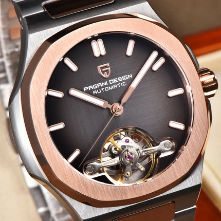 Nuovo Orologio Meccanico da Uomo PAGANI DESIGN Tourbillon 2026, Orologio Automatico di Lusso con Quadrante Scheletrato, Impermeabile, Luminoso, Vetro Zaffiro AR, Acciaio Inossidabile, Regalo per Uomo
