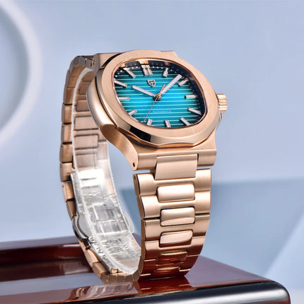 PAGANI DESIGN 2026 Nuovo Orologio Automatico di Lusso da Uomo, Orologio da Polso Meccanico in Acciaio Inossidabile con Vetro Zaffiro, Quadrante a Barile da 40MM