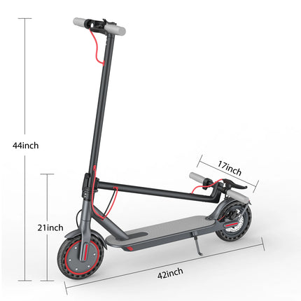 Monopattino Elettrico 350W con Batteria 36V 10.5Ah, Velocità Massima 30 km/h, Autonomia Fino a 34 km, Pneumatici Solidi Antiscivolo da 8.5 Pollici, Perfetto per Spostamenti e per Passare il Tempo con Amici - Disponibile in M