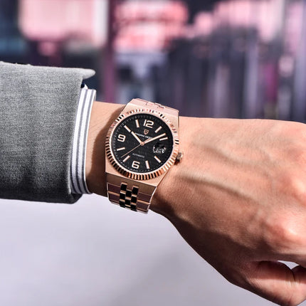 Nuovo Orologio da Uomo PAGANI DESIGN 2026, Orologio Automatico di Lusso, Meccanico, con Vetro Zaffiro AR, Luminoso, Durevole, in Acciaio Inossidabile