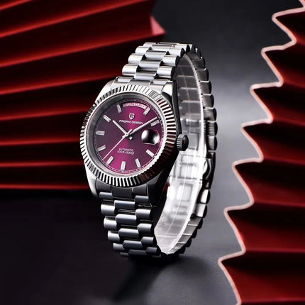 Nuovo Orologio Meccanico da Uomo PAGANI DESIGN DD40 2026, Orologio Automatico di Lusso con Vetro Zaffiro AR, Data, Impermeabile, in Acciaio Inossidabile, Regalo per Uomo