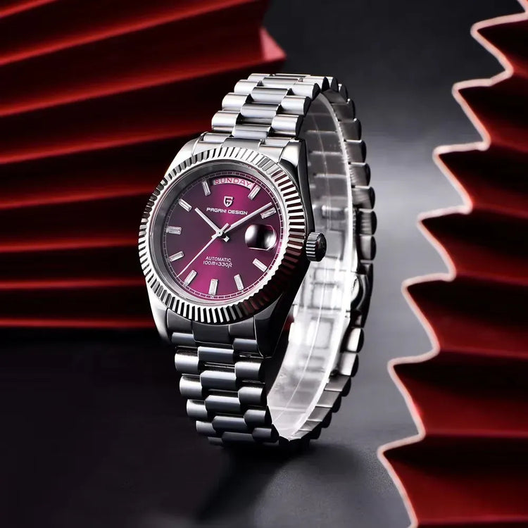 Nuovo Orologio Meccanico da Uomo PAGANI DESIGN DD40 2026, Orologio Automatico di Lusso con Vetro Zaffiro AR, Data, Impermeabile, in Acciaio Inossidabile, Regalo per Uomo