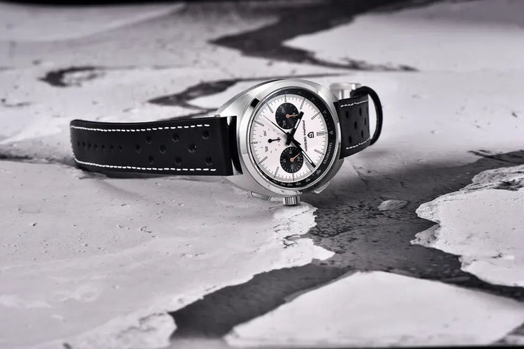 PAGANI DESIGN Nuovo Orologio da Uomo Turtle Back Cronografo al Quarzo con Vetro Zaffiro e Bracciale, Movimento Giapponese VK63, Spedizione Locale