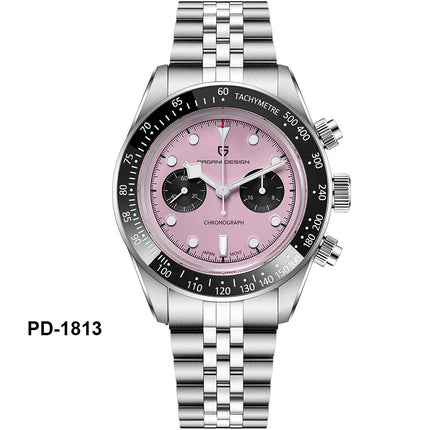 PAGANI DESIGN Nuovo orologio da uomo Panda, orologio sportivo cronografo al quarzo di lusso, vetro zaffiro AR, luminoso, impermeabile, consegna locale UE