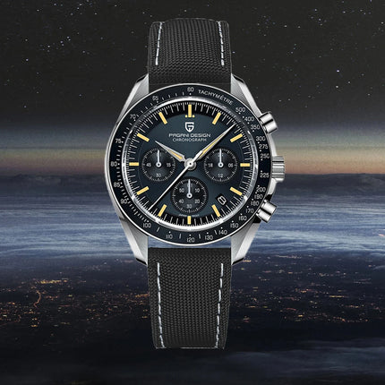PAGANI DESIGN Nuovo Orologio da Uomo V6 Moon, Cronografo Sportivo di Lusso al Quarzo con Vetro Zaffiro e Rivestimento AR