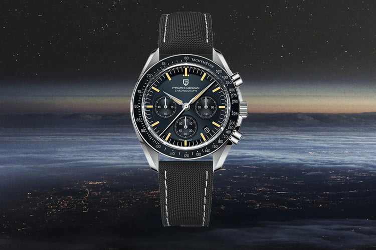 PAGANI DESIGN Nuovi orologi da uomo, orologio al quarzo di lusso, cronografo di precisione, vetro zaffiro AR, resistente all'acqua fino a 100M, orologio business 2026, spedizione locale UE