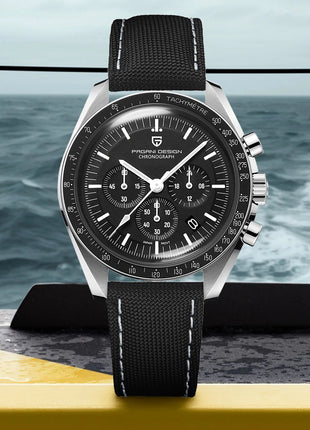 PAGANI DESIGN Moon ST6 Orologio Automatico di Lusso da Uomo, Orologio Business da Uomo, Orologio Meccanico, Luminoso, Vetro Zaffiro, Cinturino in Nylon, Consegna Locale UE 2026