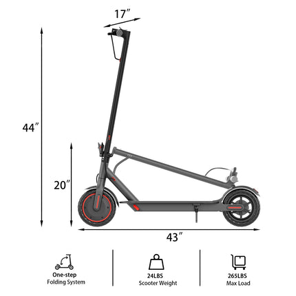 Monopattino Elettrico 350W con Pneumatici Solidi Antiscivolo da 8,5 Pollici, Velocità Massima 30 km/h, Autonomia Fino a 32 km, Sistema Frenante Doppio per Maggiore Sicurezza, Pieghevole, Disponibile in Magazzino UE