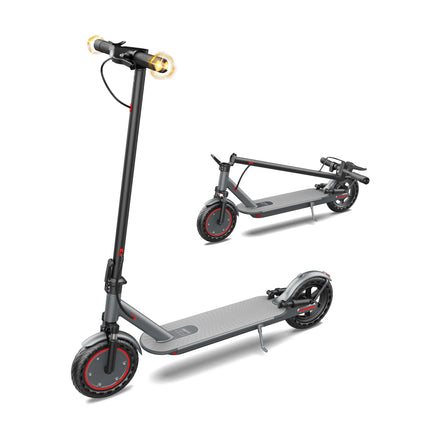 Monopattino Elettrico 350W con Autonomia Fino a 37 km, Velocità Massima 30 km/h, Indicatori di Direzione e Doppi Freni, Telaio in Lega di Alluminio Pieghevole, Ideale per le Avventure all'Aperto dei Ragazzi - Disponibile in