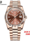 Rose gold brown