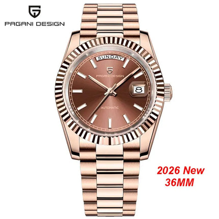 Orologi da uomo Gaphani DESIGN Blu, Orologio automatico di lusso da uomo, Vetro Zaffiro AR, Orologio Meccanico, Consegna da Magazzino Europeo