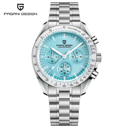 Nuovo Orologio da Uomo PAGANI DESIGN V6 Moon 2026, Orologio al Quarzo di Lusso, Cronografo Sportivo con Vetro Zaffiro Protettivo AR Luminoso