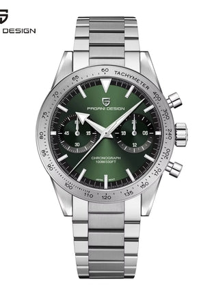 Orologio da Uomo Retrò PAGANI DESIGN 2026, Orologio al Quarzo con Display Lunare, Nuovo Orologio Sportivo Cronografo AR Sapphire VK64, Spedizione Locale